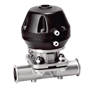 Pneumatic clamp diaphragm valve