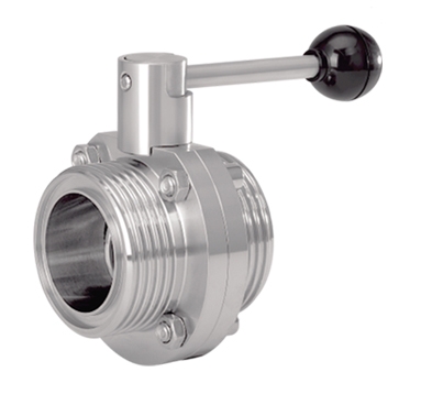 Thread  butterfly valve