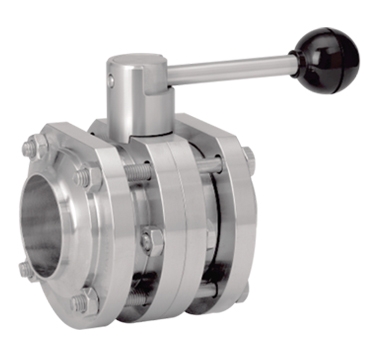3-pcs butterfly valve