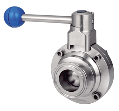 Weld butterfly valve