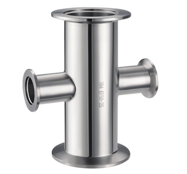 KF vacuum quick-installed reducing cross