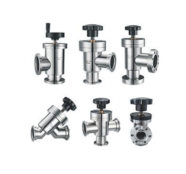 CD manual ultra-high vacuum baffle valves