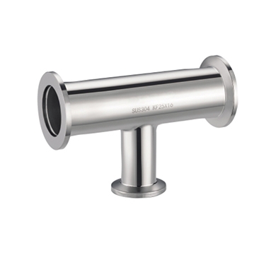 KF high vacuum quick-installed reducing tee