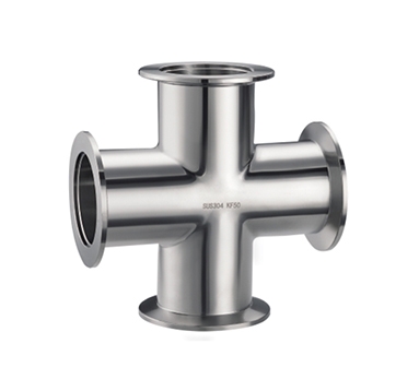 KF high vacuum quick-installed cross